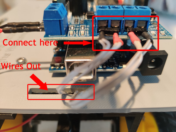 connect motor wires